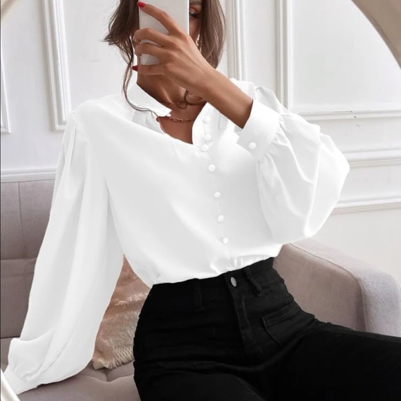 Luxurious satin bishop sleeve. Louse - Picture 11 of 15